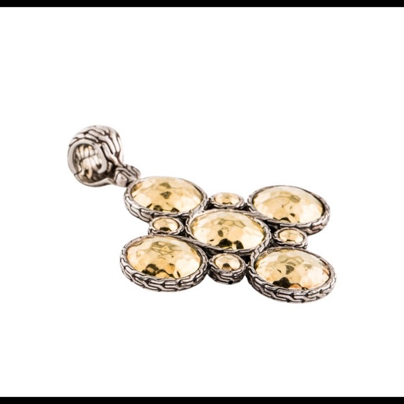 John Hardy Palu gold/silver women’s cross pendant - Picture 3 of 7